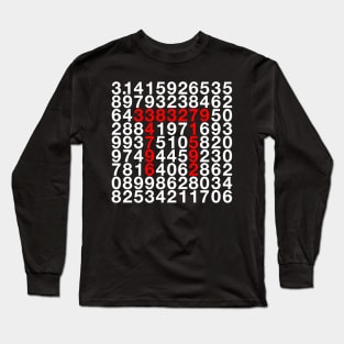 Pi pattern (light) Long Sleeve T-Shirt